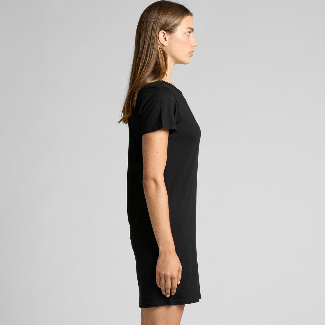 Women's Mika Organic S/S Dress | Arena Custom Blanks - Modeled Shot - Side