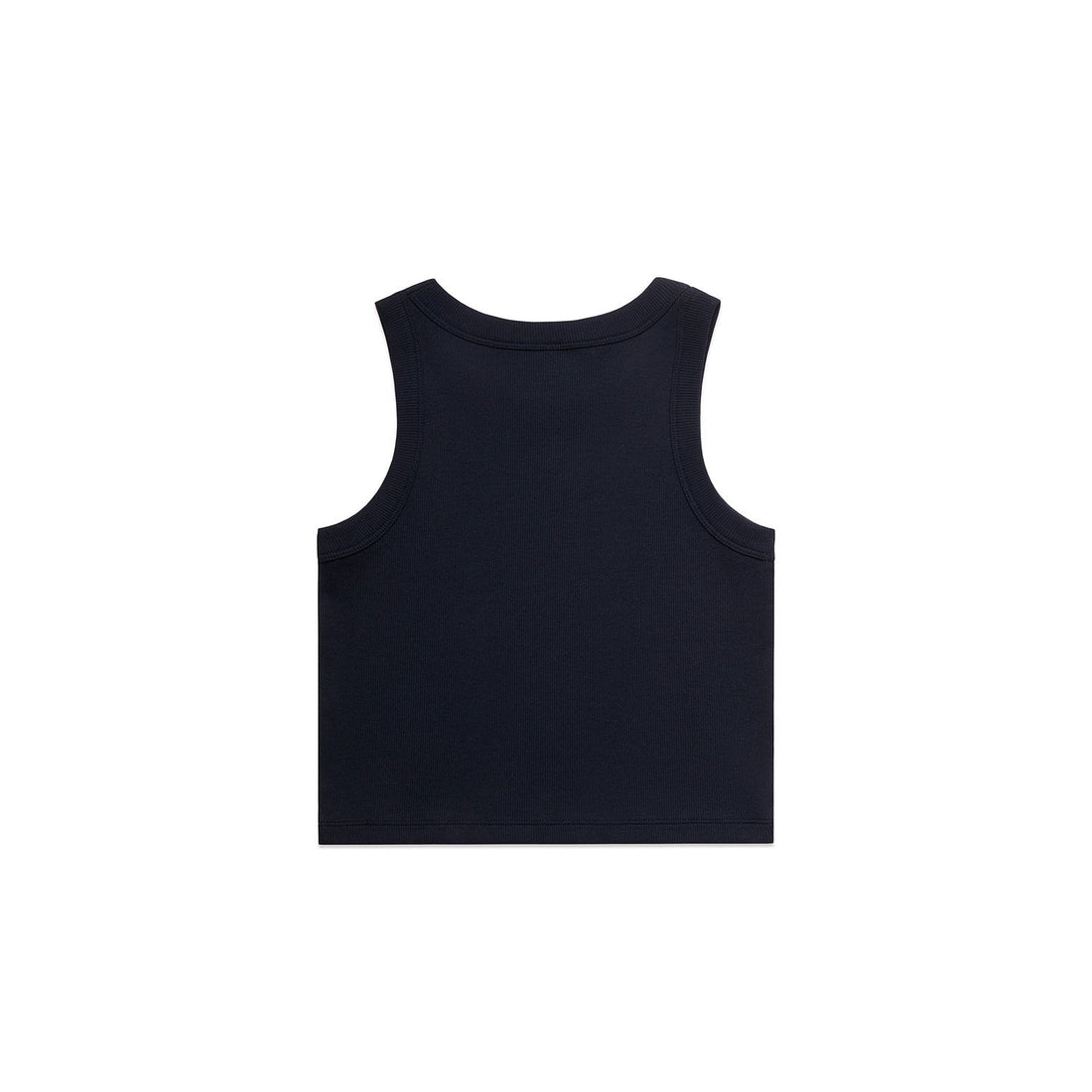 Women's Organic Rib Crop Tank | Arena Custom Blanks - Arena Prints - Back - Navy - Blue