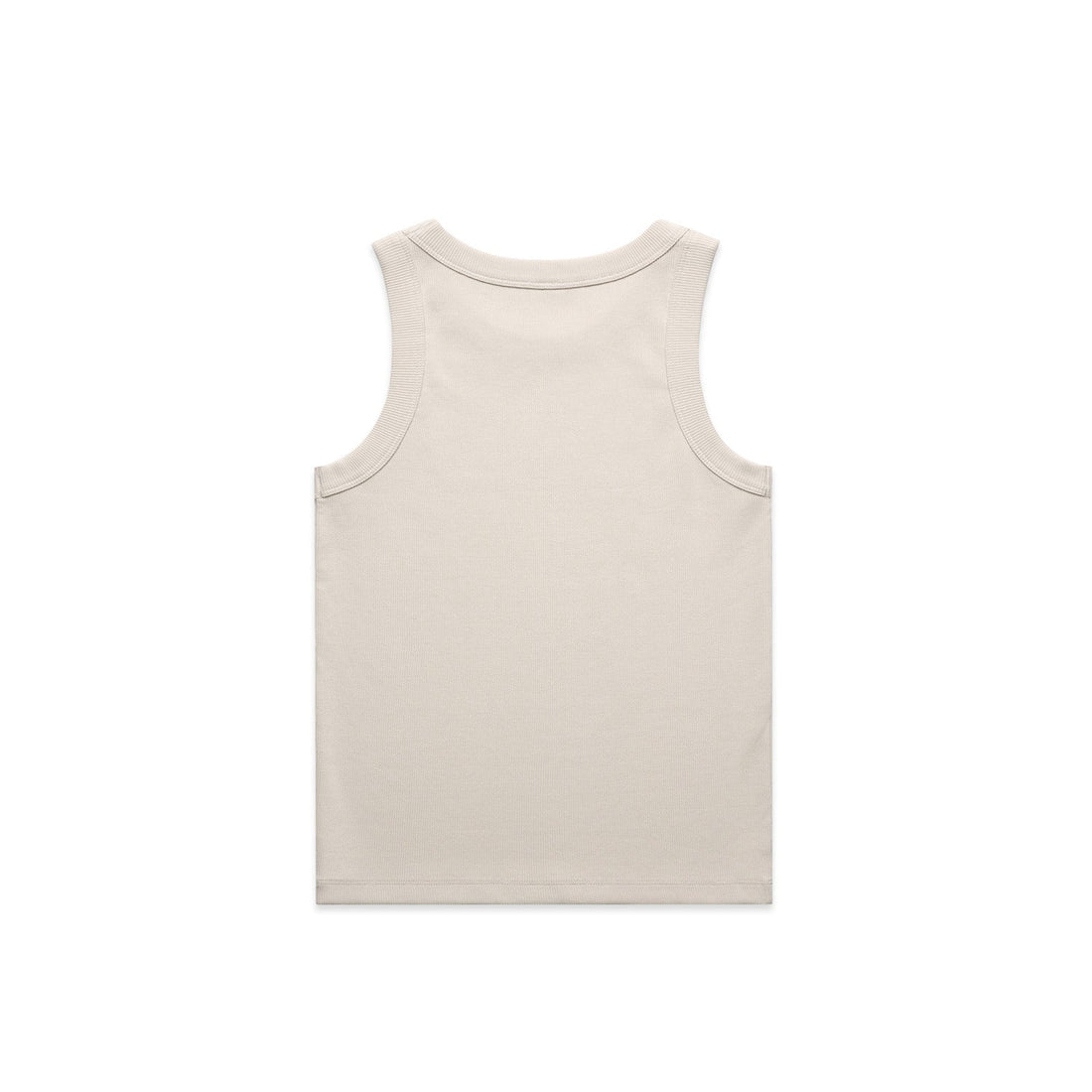 Women's Organic Rib Tank | Arena Custom Blanks - Arena Prints - Back - Bone - Cream