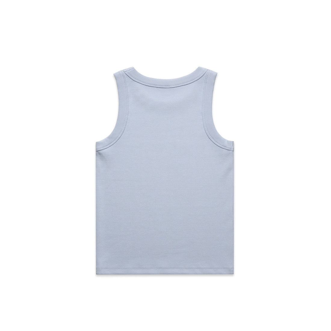 Women's Organic Rib Tank | Arena Custom Blanks - Arena Prints - Back - Powder - Blue
