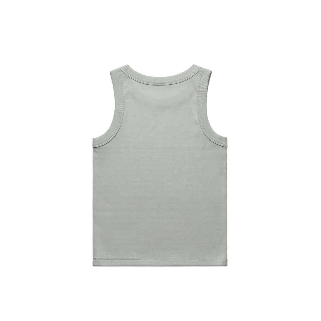 Women's Organic Rib Tank | Arena Custom Blanks - Arena Prints - Back - Storm - Grey