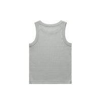 Women's Organic Rib Tank | Arena Custom Blanks - Arena Prints - Back - Storm - Grey