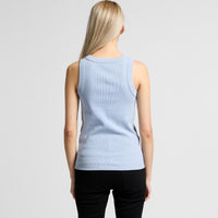 Women's Organic Rib Tank | Arena Custom Blanks - Arena Prints - Modeled Shot - Back