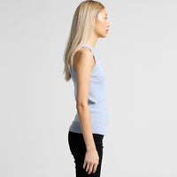 Women's Organic Rib Tank | Arena Custom Blanks - Arena Prints - Modeled Shot - Side