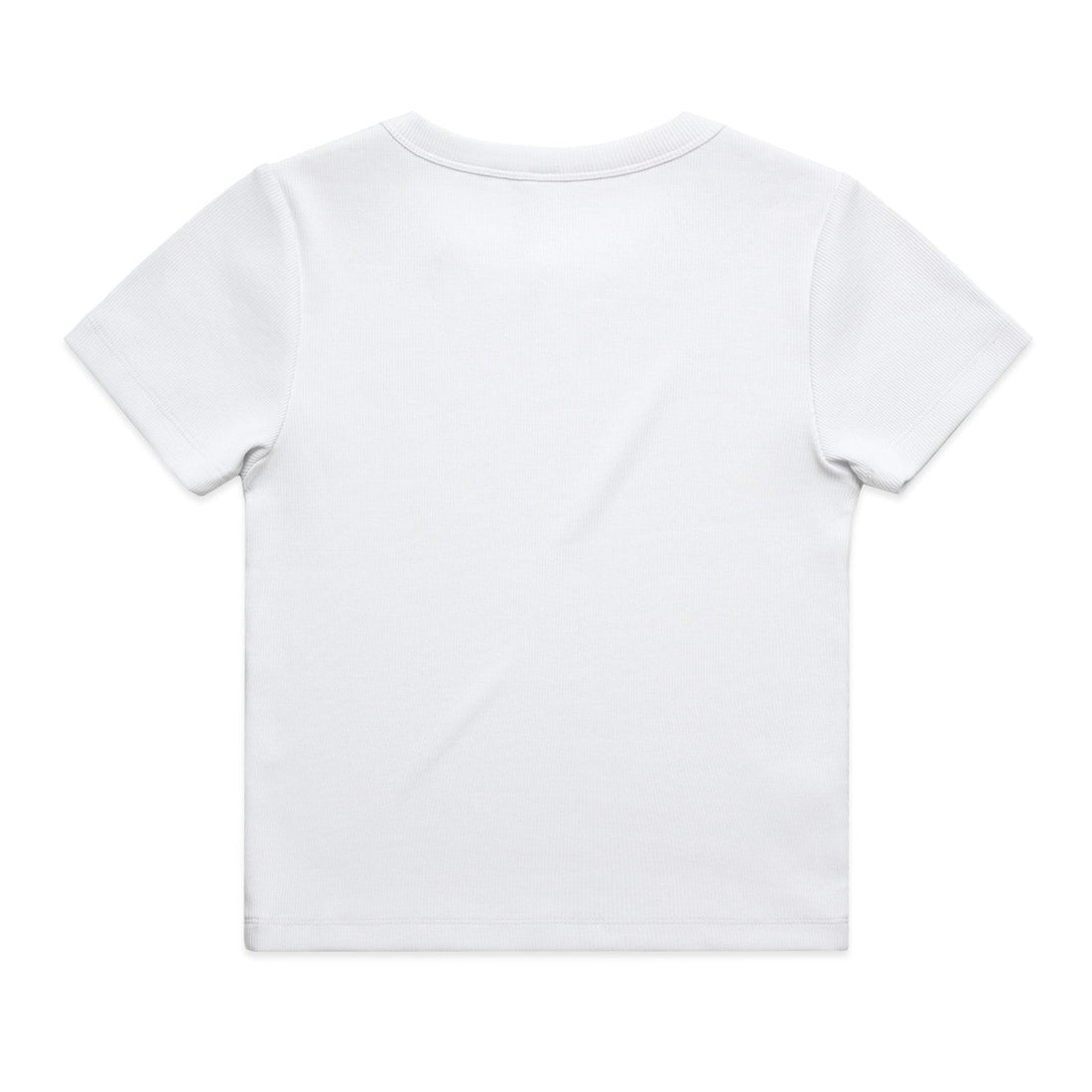 Women's Organic Rib Tee | Arena Custom Blanks - Arena Prints - Back - White
