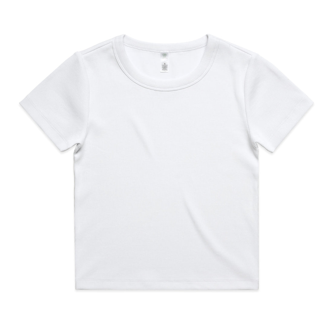 Women's Organic Rib Tee | Arena Custom Blanks - Arena Prints - Front - White