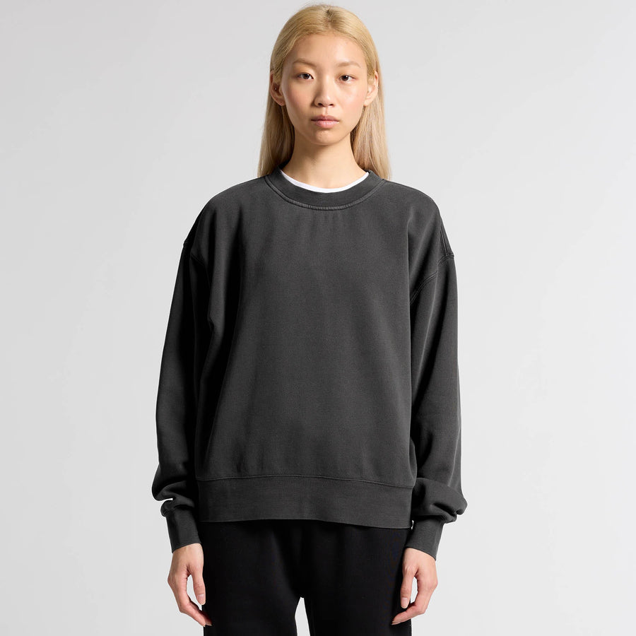 Women's Relax Faded Crew | Arena Custom Blanks - Arena Prints - Modeled Shot - Front