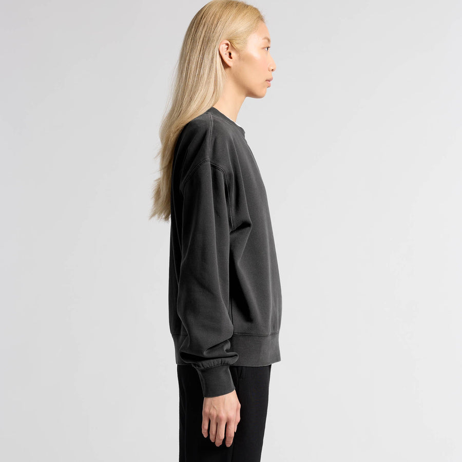 Women's Relax Faded Crew | Arena Custom Blanks - Arena Prints - Modeled Shot - Side