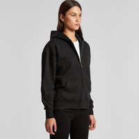 Women's Relax Zip Hoodie |  Arena Custom Blanks - Arena Prints - Modeled Shot - Angle