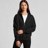 Women's Relax Zip Hoodie |  Arena Custom Blanks - Arena Prints - Modeled Shot - Cover