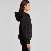 Women's Relax Zip Hoodie |  Arena Custom Blanks - Arena Prints - Modeled Shot - Side