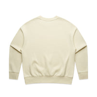 Women's Relaxed Crew | Arena Custom Blanks - Arena Prints - Back - Butter - Yellow