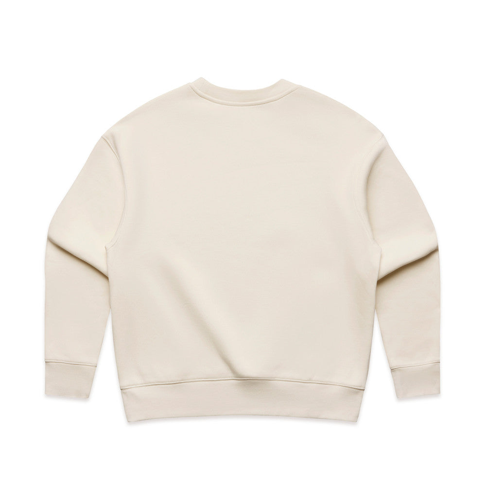 Women's Relaxed Crew | Arena Custom Blanks - Arena Prints - Back - Ecru - Cream