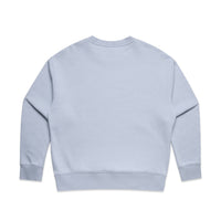Women's Relaxed Crew | Arena Custom Blanks - Arena Prints - Back - Powder - Blue