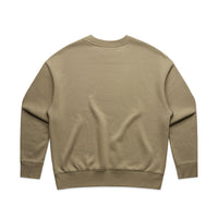 Women's Relaxed Crew | Arena Custom Blanks - Arena Prints - Back - Sand - Brown