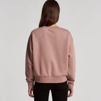 Women's Relaxed Crew | Arena Custom Blanks - Arena Prints - Modeled Shot - Back