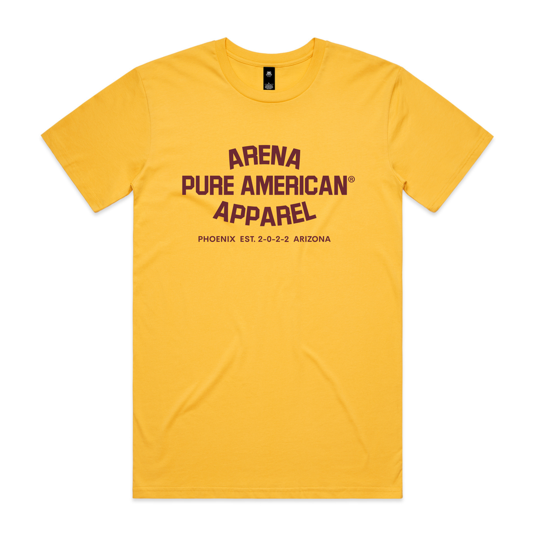 Yellow Pure American Staple Tee | Arena Apparel