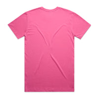 Men's Staple Tee | Arena Custom Blanks - Arena Prints - Back - Charity Pink - Pink