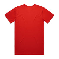 Men's Staple Tee | Arena Custom Blanks - Arena Prints - Back - Fire -  Red