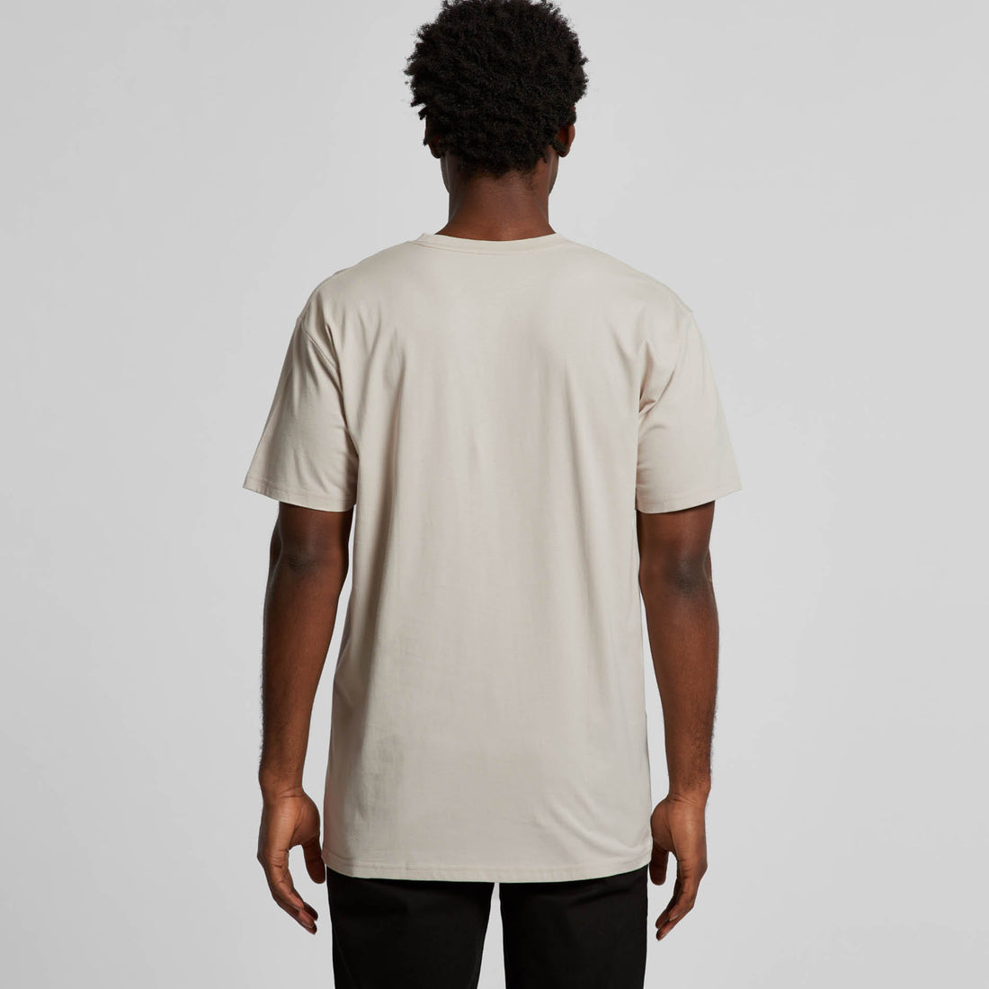 Men's Staple Tee | Arena Custom Blanks - Arena Prints - Modeled Shot - Back